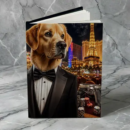 Golden Retriever Tuxedo Las Vegas Night