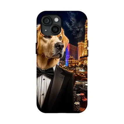 Golden Retriever Tuxedo Las Vegas Night