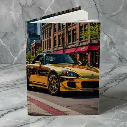 Gold Honda S2000 Downtown City Street