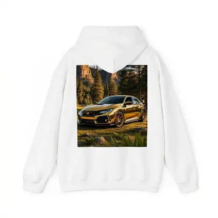 Gold Honda Civic Type R Mountain Forest