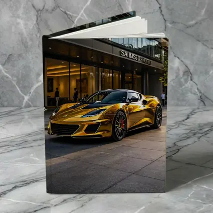Lotus Evora Gold Chrome City Hotel Setting