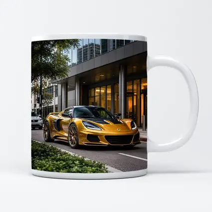 Lotus Emira Gold Supercar City Street