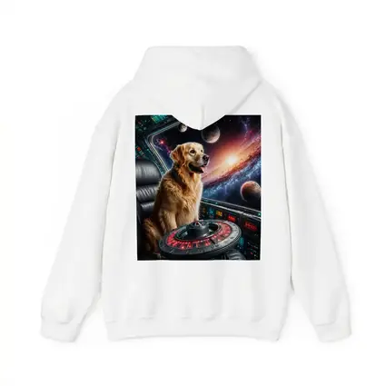 Golden Retriever Pilot In Galaxy Space