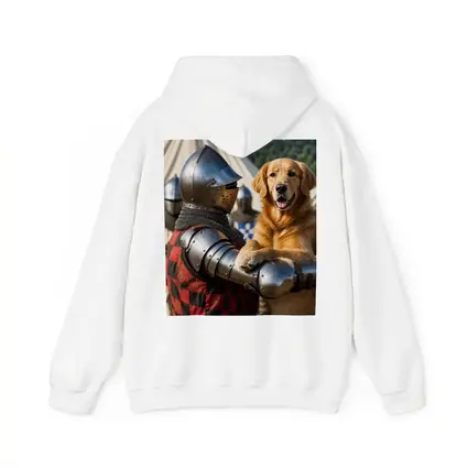 Golden Retriever Knight Medieval Tournament Scene