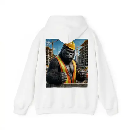 Gorilla Construction Worker Building Site Background