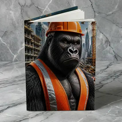 Gorilla Construction Worker City Building Site