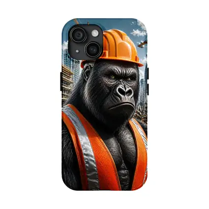 Gorilla Construction Worker City Building Site