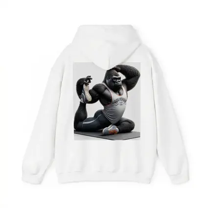 Gorilla Doing Yoga Stretch Fitness Art