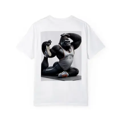 Gorilla Doing Yoga Stretch Fitness Art