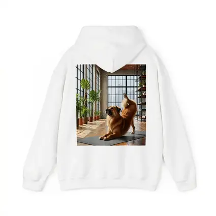 Leonberger Dog Doing Yoga Loft Studio