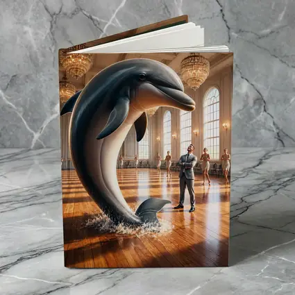 Dolphin Leaping In Grand Ballroom Dance Hall