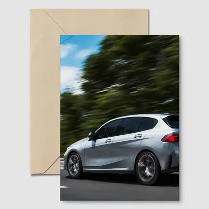 BMW 1 Series Hatchback Speeding On Road