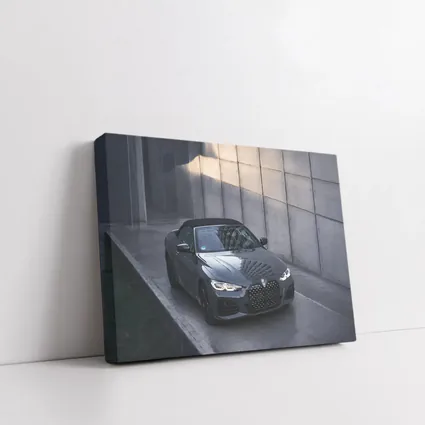 BMW 4 Series Convertible Gray Concrete Wall