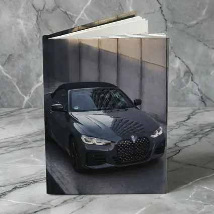 BMW 4 Series Convertible Gray Concrete Wall