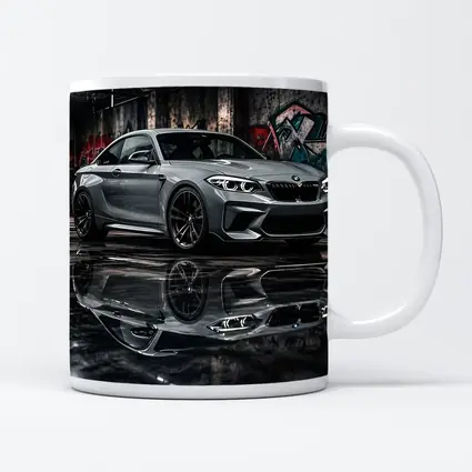 BMW M2 Gray Coupe Urban Garage Setting