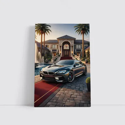 BMW M6 Grand Coupe Luxury Mansion Driveway