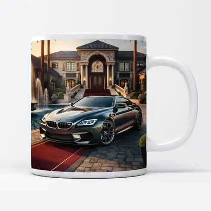 BMW M6 Grand Coupe Luxury Mansion Driveway