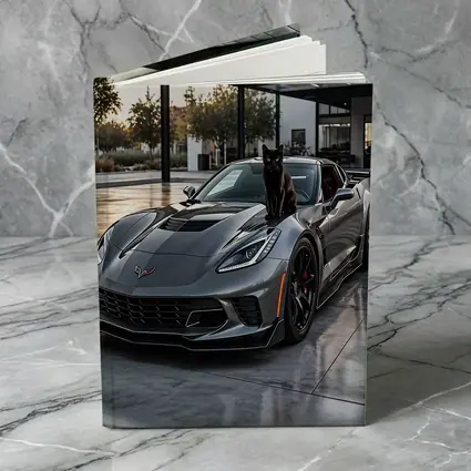 Gray Chevrolet Corvette ZR1 Black Cat