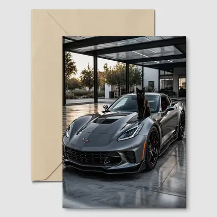 Gray Chevrolet Corvette ZR1 Black Cat