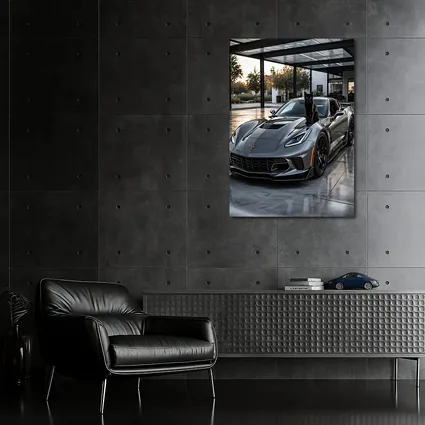 Gray Chevrolet Corvette ZR1 Black Cat