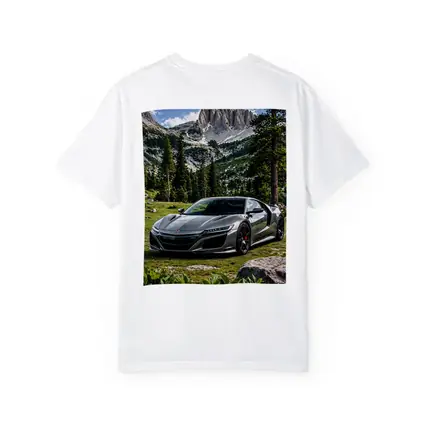 Honda NSX Silver Supercar Mountain Forest