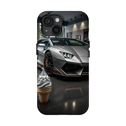 Lamborghini Aventador Silver In Dealership Showroom