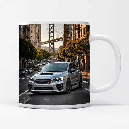 Subaru WRX STI Silver San Francisco Street