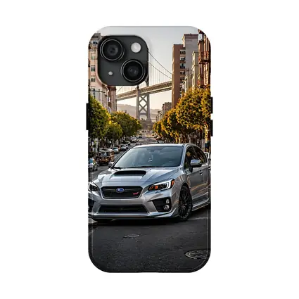 Subaru WRX STI Silver San Francisco Street