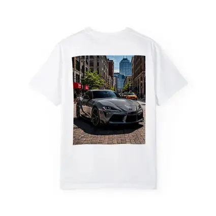 Toyota Supra Gray Sports Car City Street