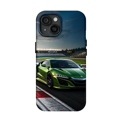Acura NSX Green Sports Car Race Track