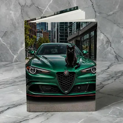 Alfa Romeo Giulia Black Cat City Street