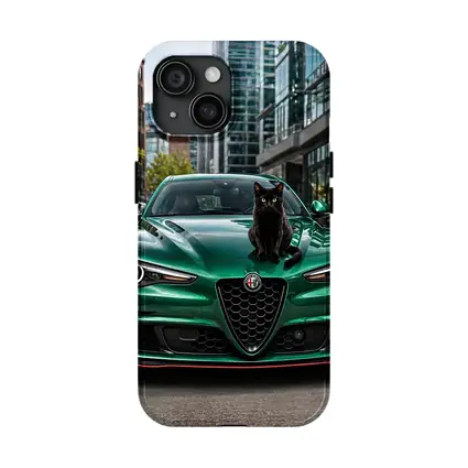 Alfa Romeo Giulia Black Cat City Street