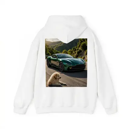 Aston Martin Vantage Green With Resting Dog