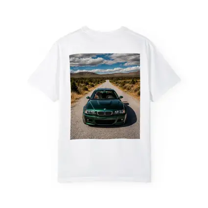Green BMW M3 on Desert Road