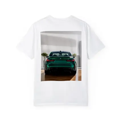 BMW M3 Green Rear View Indoor Showroom