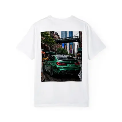 BMW M5 Green Rear New York Street
