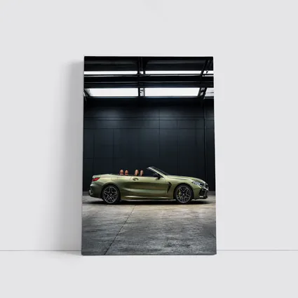 BMW M8 Convertible Olive Green Dark Studio