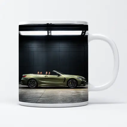 BMW M8 Convertible Olive Green Dark Studio