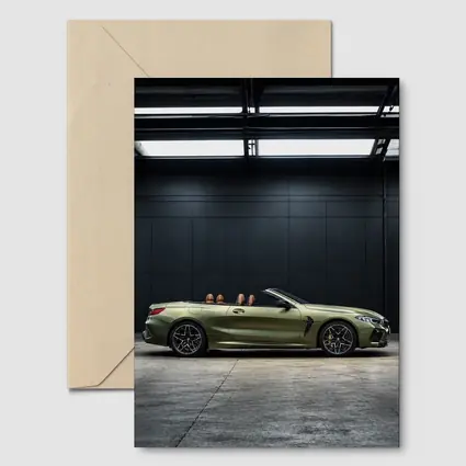 BMW M8 Convertible Olive Green Dark Studio