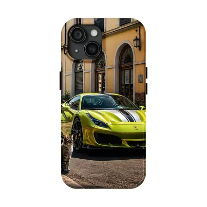 Yellow Ferrari 488 GTB Cat Street