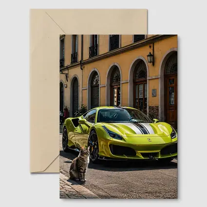 Yellow Ferrari 488 GTB Cat Street