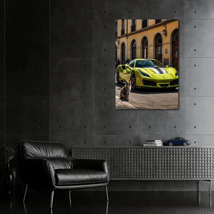 Yellow Ferrari 488 GTB Cat Street