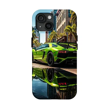 Lamborghini Aventador Green San Diego Street