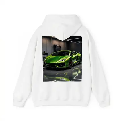 Lamborghini Huracan Green Garage Supercar Art