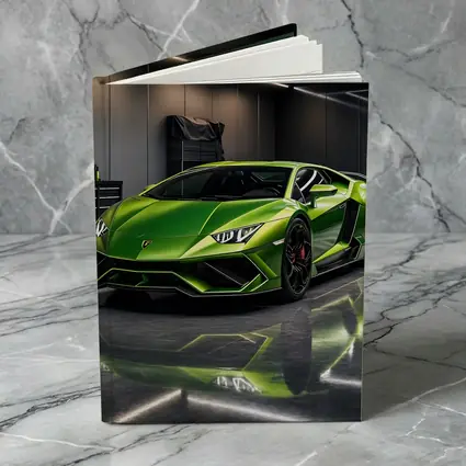 Lamborghini Huracan Green Garage Supercar Art