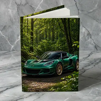Green Lotus Elise Parked in Forest