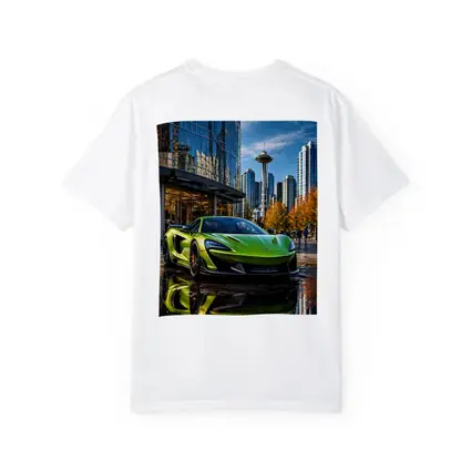 McLaren 600LT Green Supercar Seattle Skyline