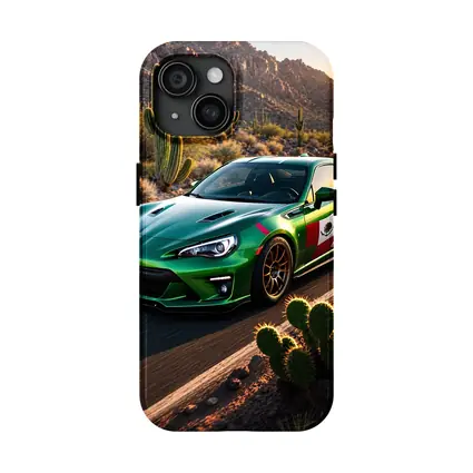 Toyota GT86 Green Mexico Flag Desert Road