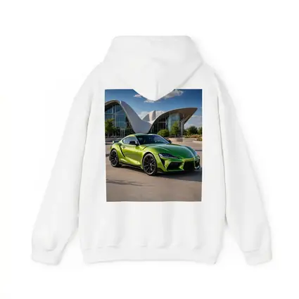 Toyota GR Supra Green at Modern Architecture