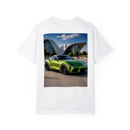 Toyota GR Supra Green at Modern Architecture